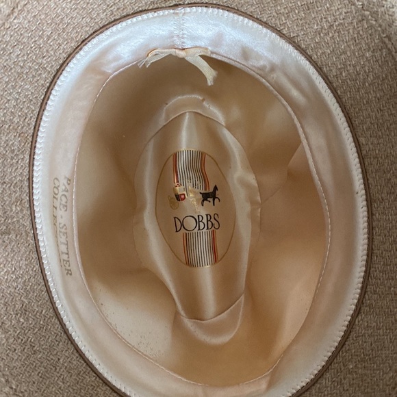 VTG Dobbs Pace Setter Collection Hat. Wool. Tan - Picture 8 of 12